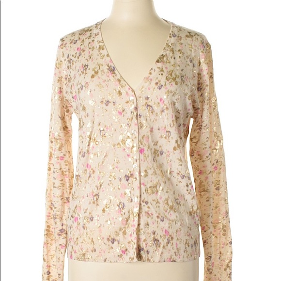 J. Crew Sweaters - J. Crew Women’s Metallic Wool Cardigan Size Small
